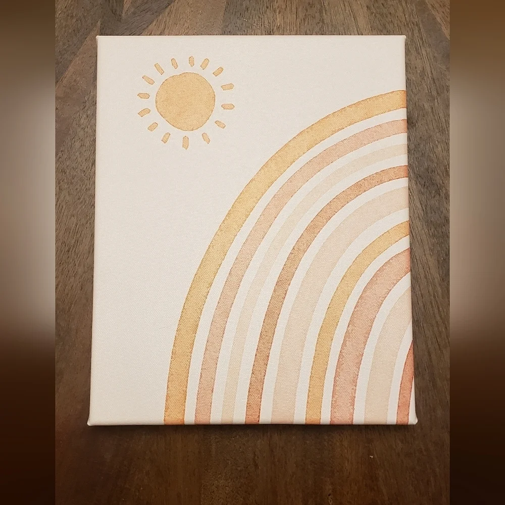 Wall Art 4 piece set 8x10 Rainbows